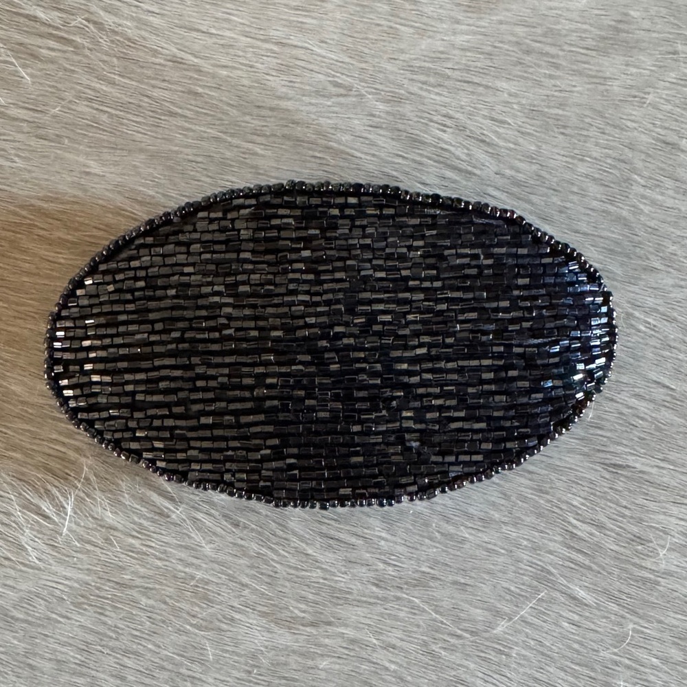 Beaded barrette